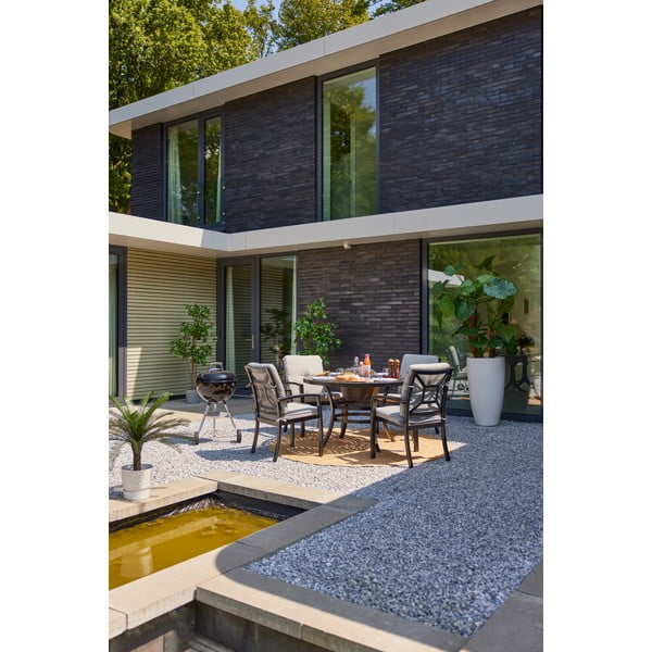 Алуминиева кръгла градинска маса за хранене ø 120 cm Rosario – Hartman-image-1