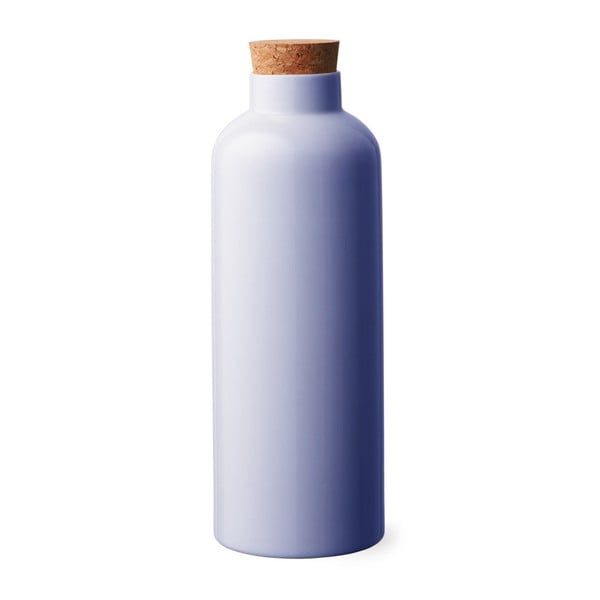 Modrá ručně vyráběná lahev Anne Black Contain