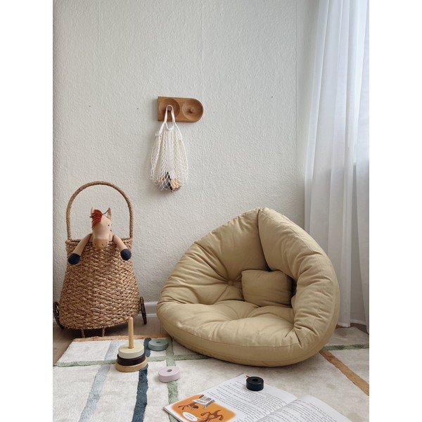 Детско кресло за релакс в черно и сиво Mini Nido - Karup Design-image-1