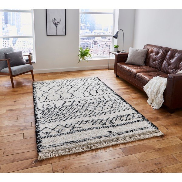 Бял/черен килим 230x160 cm Boho - Think Rugs-image-1