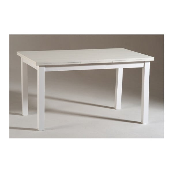 Bílý dřevěný rozkládací jídelní stůl Castagnetti Wyatt, 120 cm