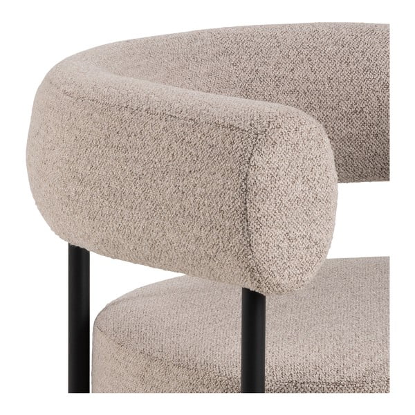 Бежово кресло от прежда с примки от букле Oakfield – Actona-image-4