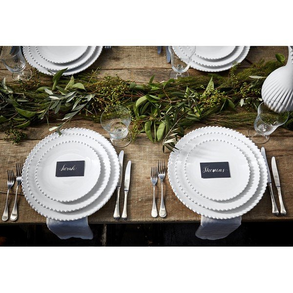 Бяла десертна чиния от керамика , ⌀ 22 cm Pearl - Costa Nova-image-1