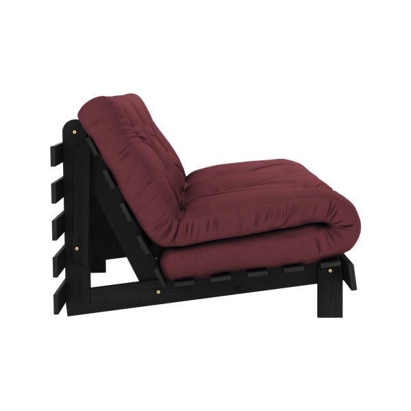 Разтегателен диван в цвят бордо 160 cm Roots Black Night – Karup Design-image-4