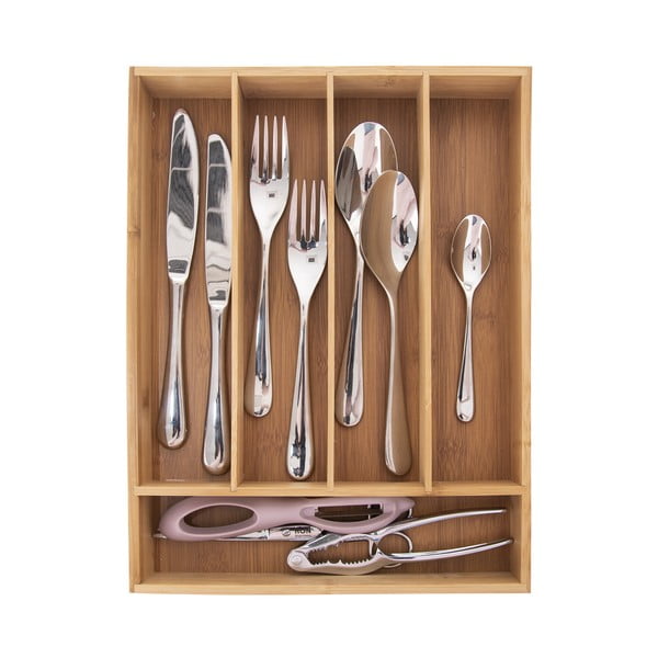 Органайзер за прибори от бамбукова дървесина Orion, 26 x 35 cm-image-1