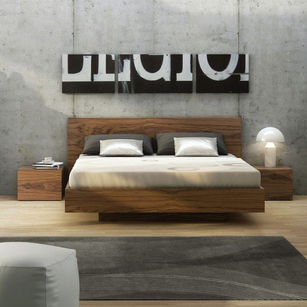 Кафява плаваща нощна масичка - TemaHome-image-1