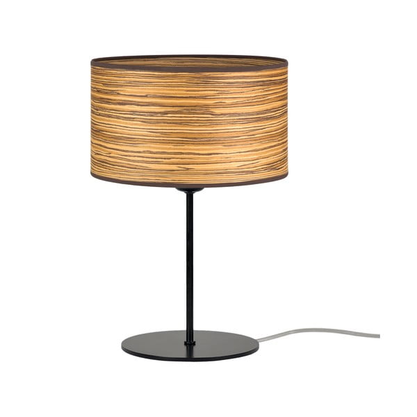 Настолна лампа от кафяв дървен фурнир S, ⌀ 25 cm Ocho - Sotto Luce