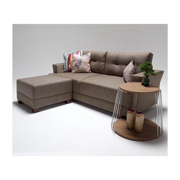 Кафяв диван ляв ъгъл Ingrid - Balcab Home-image-2