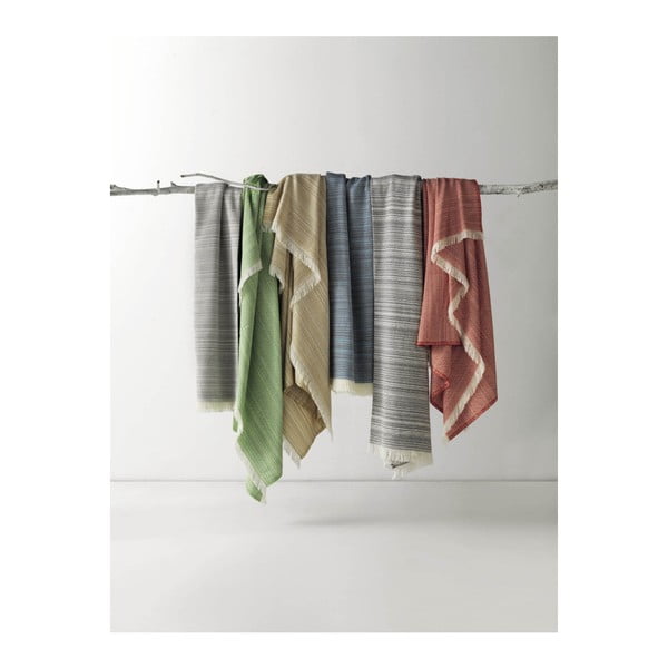 Тъмно сиво каре със съдържание на памук , 140 x 180 cm Toscana - Euromant-image-1