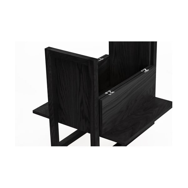 Черна дъбова стойка за вино 59x60 cm NewEst - Woodman-image-4