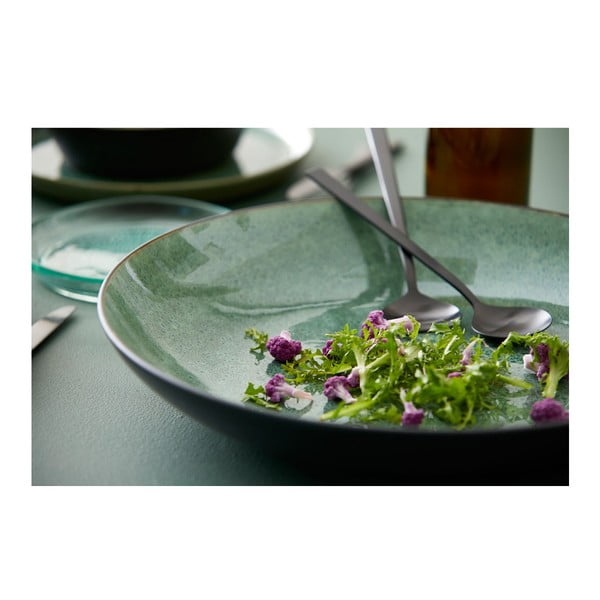 Зелена/черна глинена купа ø 40 cm Gastro Black/Green – Bitz-image-1