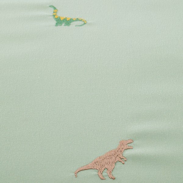 Зелено двойно  детско спално бельо от микрофибър 200x200 cm Embroidered Dinosaur – Catherine Lansfield-image-4