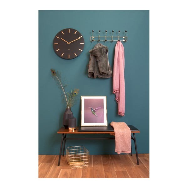 Черен стенен часовник Charm - Karlsson-image-1