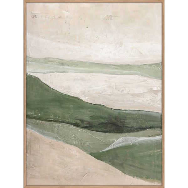 Ръчно рисувана картина 90x120 cm Green Field    – Malerifabrikken