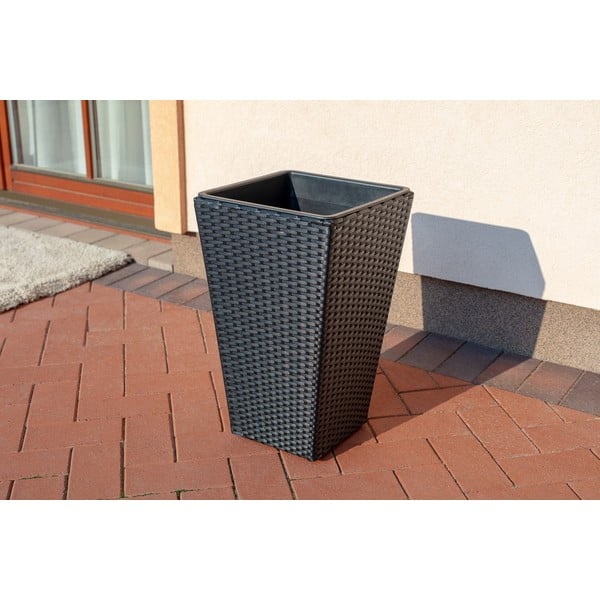 Саксия за външно засаждане в черно Rose - Bonami Essentials-image-1