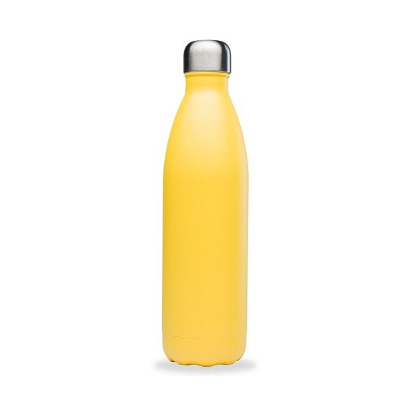 Жълта туристическа бутилка от неръждаема стомана 750 ml Pop - Qwetch-image-1