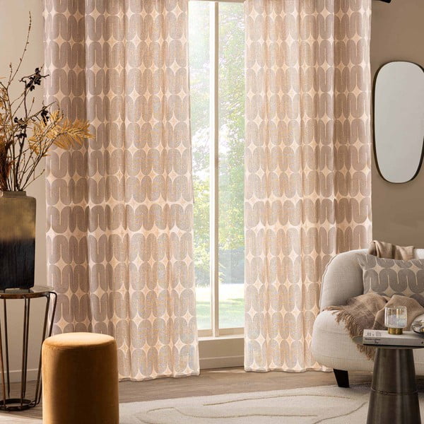 Черно/бежово перде 140x240 cm Ondine – douceur d'intérieur-image-3