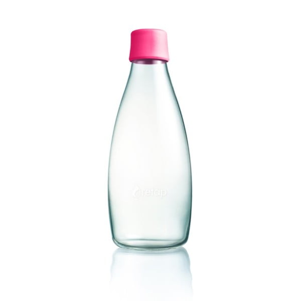 Стъклена бутилка от фуксия, 800 ml - ReTap