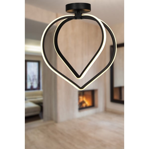 Черно метално LED осветително тяло за таван Pars – Squid Lighting-image-1