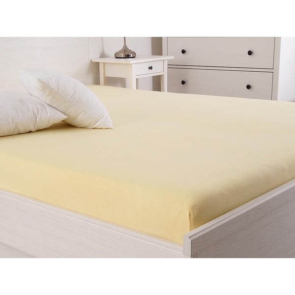 Жълт стреч чаршаф 140x200 cm - B.E.S.-image-1