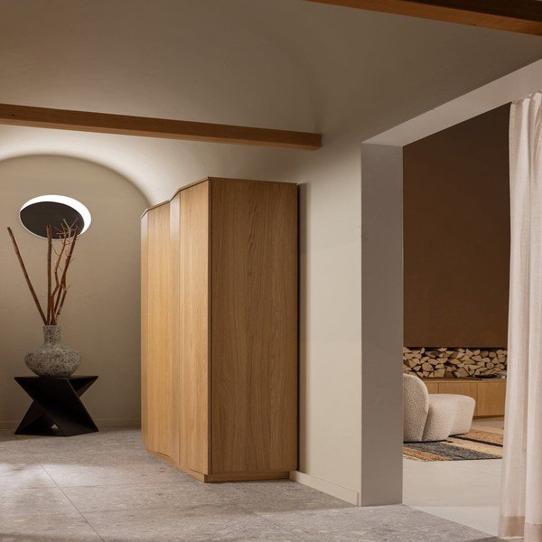 Странична масичка от масивна акация 41x41 cm Ikem – WOOOD-image-1