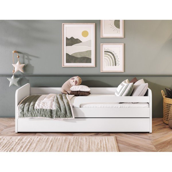 Бяло детско легло с включен матрак и подматрачна рамка 80x160 cm Duuli – ELTAP-image-4