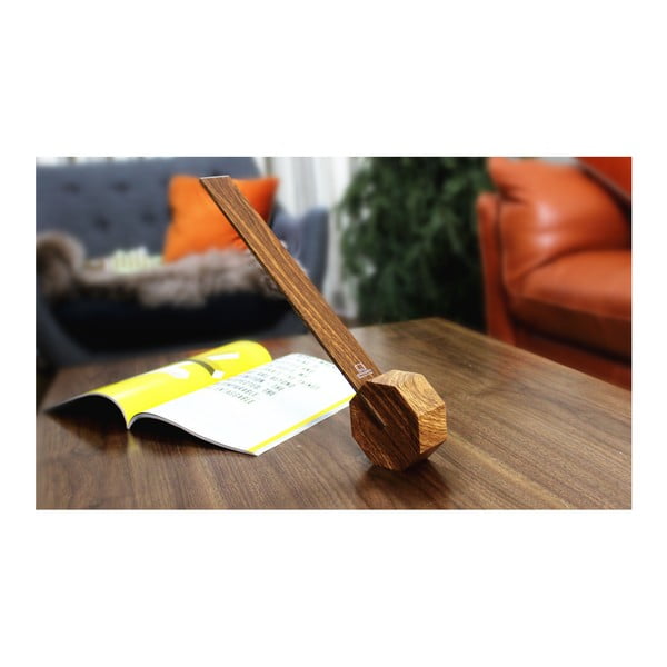 Кафява LED настолна лампа (височина 38 cm) Octagon One – Gingko-image-3