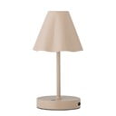 Бежова LED затъмняваща се настолна лампа с метален абажур (височина 28 cm) Lianna – Bloomingville