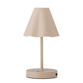Бежова LED затъмняваща се настолна лампа с метален абажур (височина 28 cm) Lianna – Bloomingville
