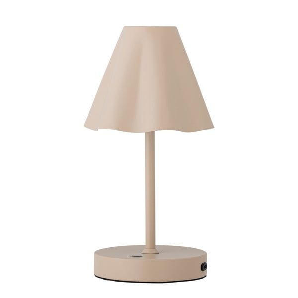 Бежова LED затъмняваща се настолна лампа с метален абажур (височина 28 cm) Lianna – Bloomingville