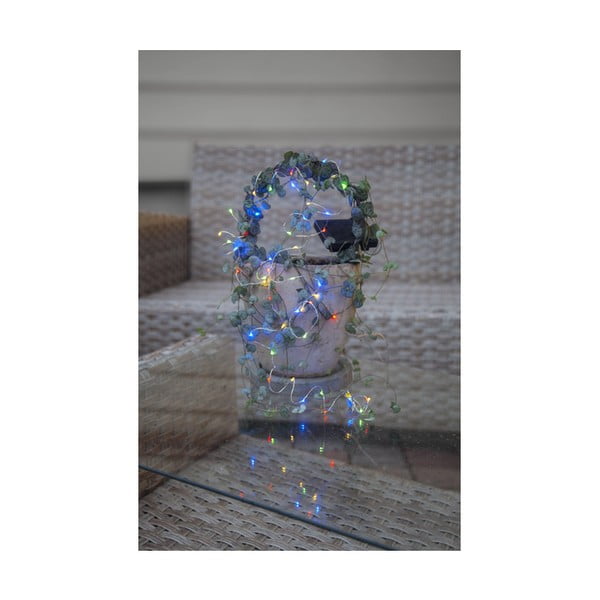 Слънчева LED верига за външно ползване с цветни светодиоди, дължина 5 м Dew Drop - Star Trading-image-4