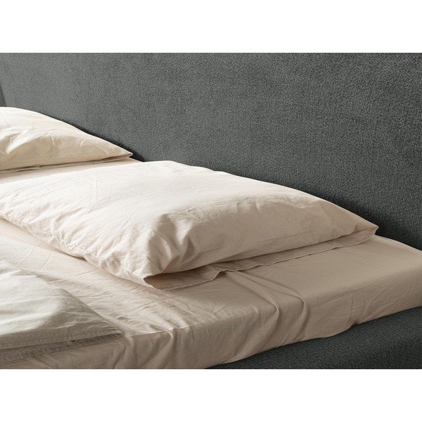 Тъмносиво двойно тапицирано легло с включена подматрачна рамка 160x200 cm Makana – Makamii-image-1