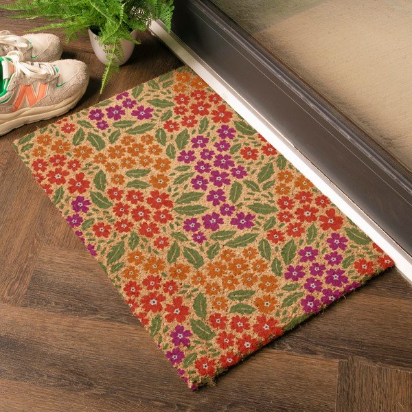 Изтривалка от кокосови влакна 40x60 cm Floral – Artsy Doormats-image-1