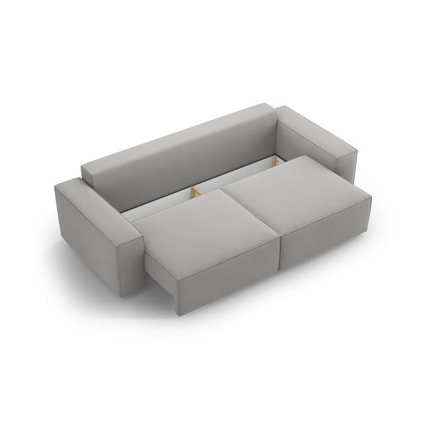 Светлосив разтегателен диван 247 cm Jodie – Micadoni Home-image-3