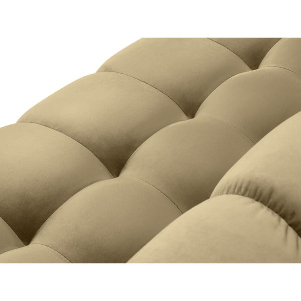 Бежов кадифен диван Bali - Cosmopolitan Design-image-1