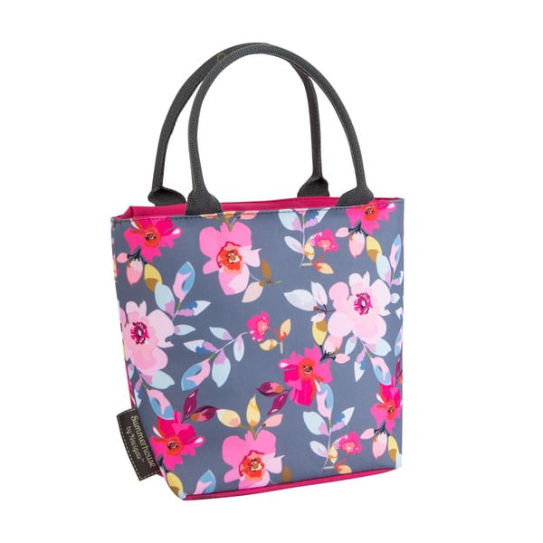 Лилаво-сива чанта за обяд Floral, 4 л - Navigate
