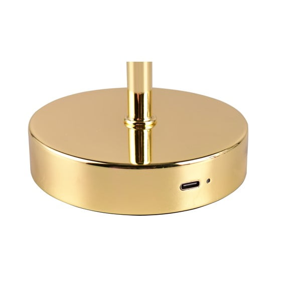 LED настолна лампа с възможност за димиране в златисто (височина 30 cm) Jeff - Reality-image-3