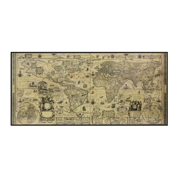 Mapa na zeď Antique World, 50 x 100 cm