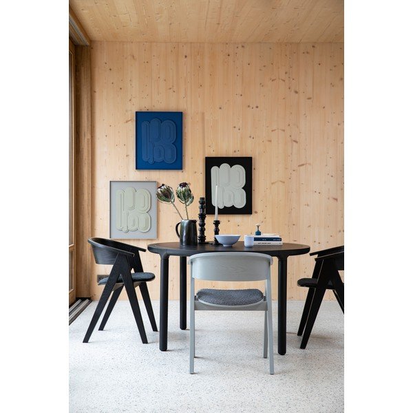 Кръгла трапезна маса от декор от ясен ø 128 cm Storm – Zuiver-image-1