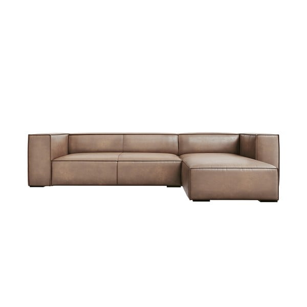 Ъглов диван от светлокафява кожа (десен ъгъл) Madame - Windsor & Co Sofas
