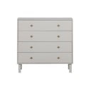 Светлосив нисък скрин от борова дървесина 94x91 cm Madu - WOOOD