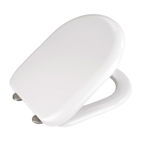 Бяла тоалетна седалка с лесно затваряне , 44 x 37 cm Santana - Wenko-image-1
