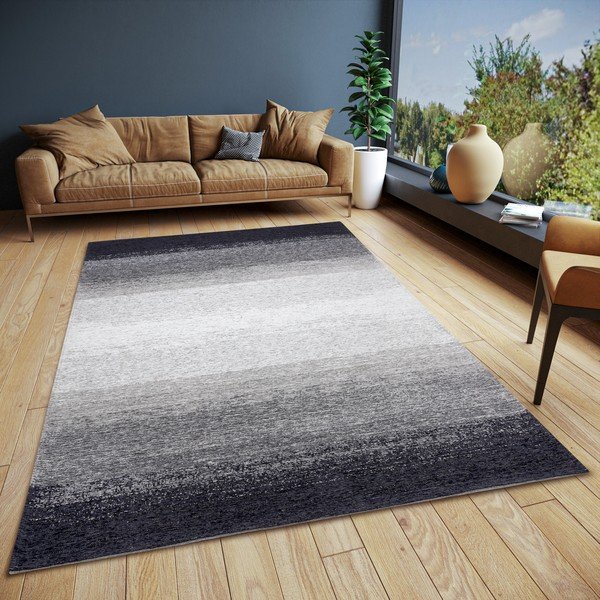 Черен и сив килим 150x220 cm Bila Masal - Hanse Home-image-1