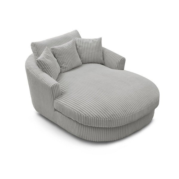 Сиво кресло от рипсено кадифе Belem – Bobochic Paris-image-4