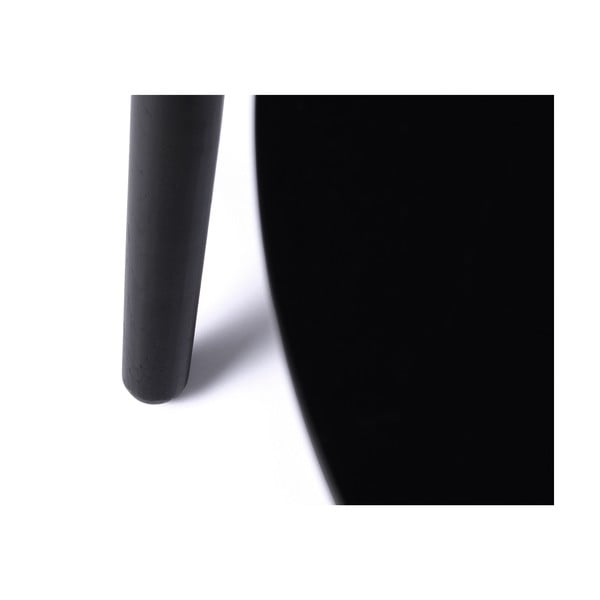 Черни кръгли масички за кафе в комплект от 2 бр. ø 88 cm Adda – Unique Furniture-image-4