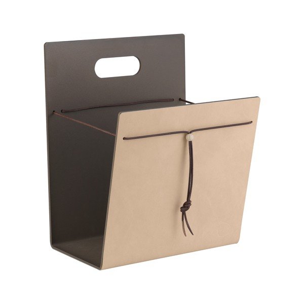 Стойка за списания от метал и еко кожа Nupo M – LIND DNA