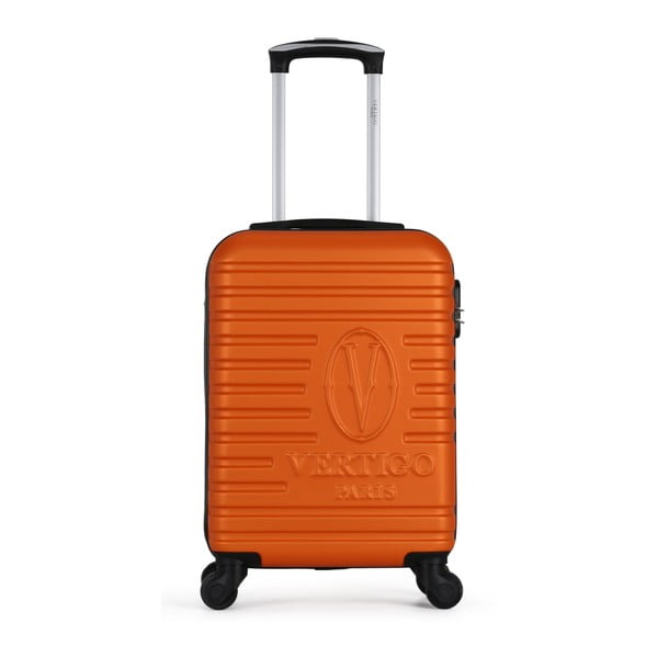Oranžový cestovní kufr na kolečkách VERTIGO Valises Cabine Cadenas