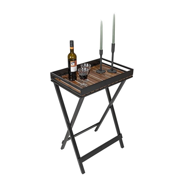 Сгъваема маса с акациев плот 42x60 cm Taba - Wenko-image-2