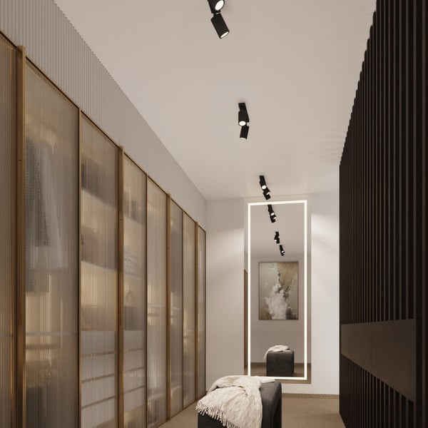 Черен прожектор 6,5x30 cm Gleam – Sollux-image-4