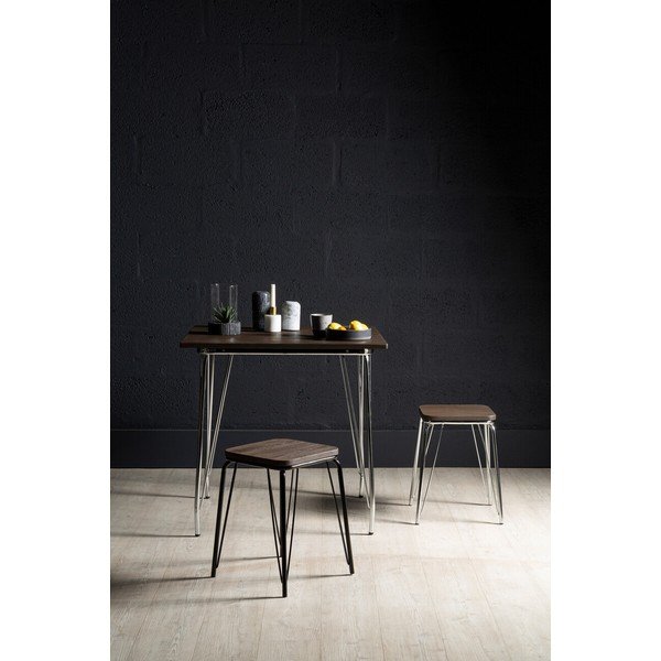 Трапезна маса от масивен бряст ø 80 cm District – Premier Housewares-image-2